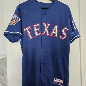 Texas Rangers 2010 WS Blue Jersey No Name